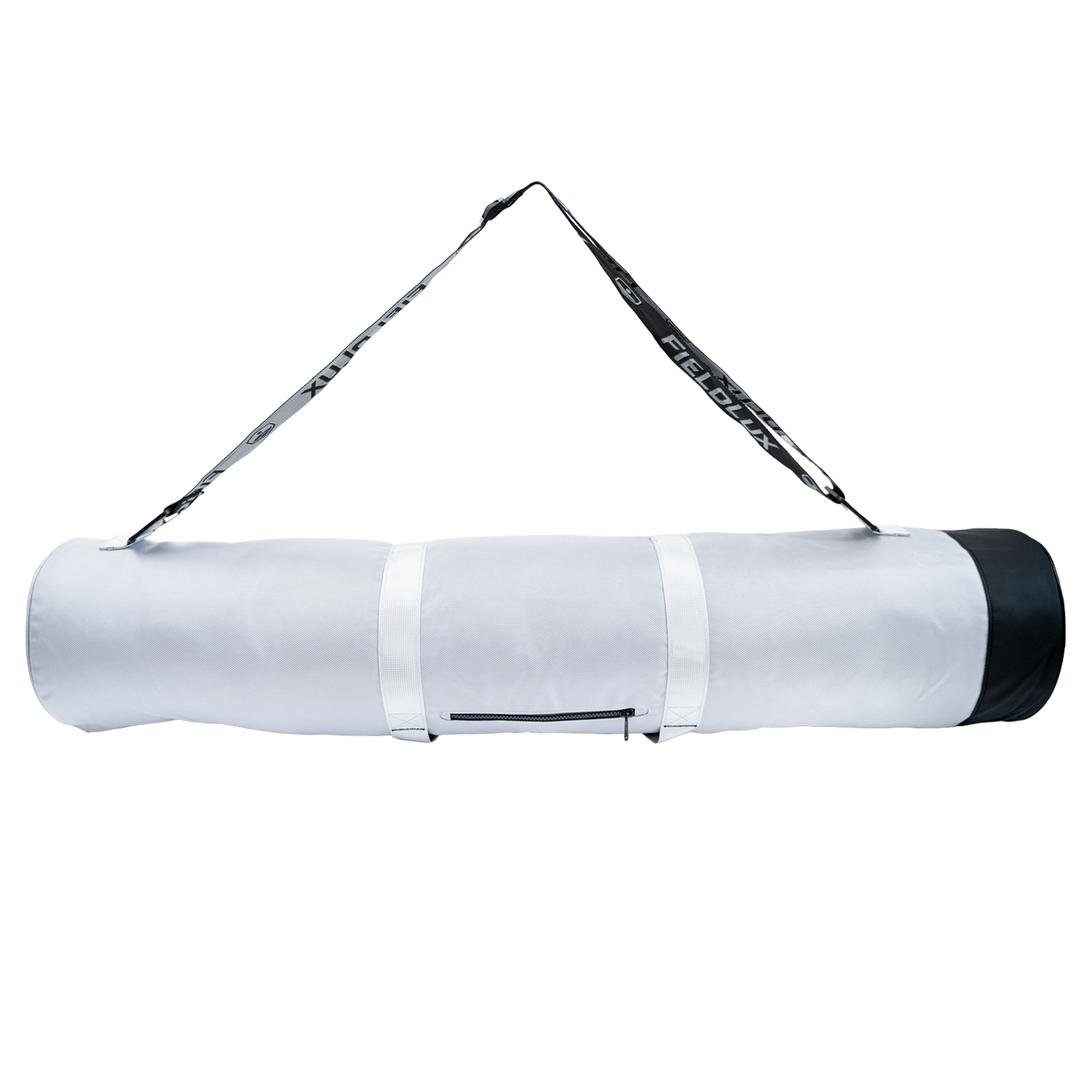 The FieldLux Chair Bag, grey ballistic nylon carry bag with wraparound handle and wide shoulder strap.